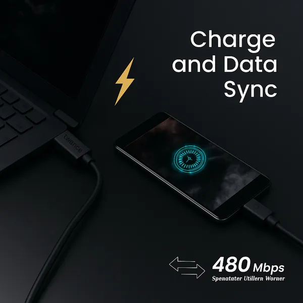 1_Meter_Pvc__Type_C_To_Usb_Fast_Charging_And_Data_Transfer_Cable