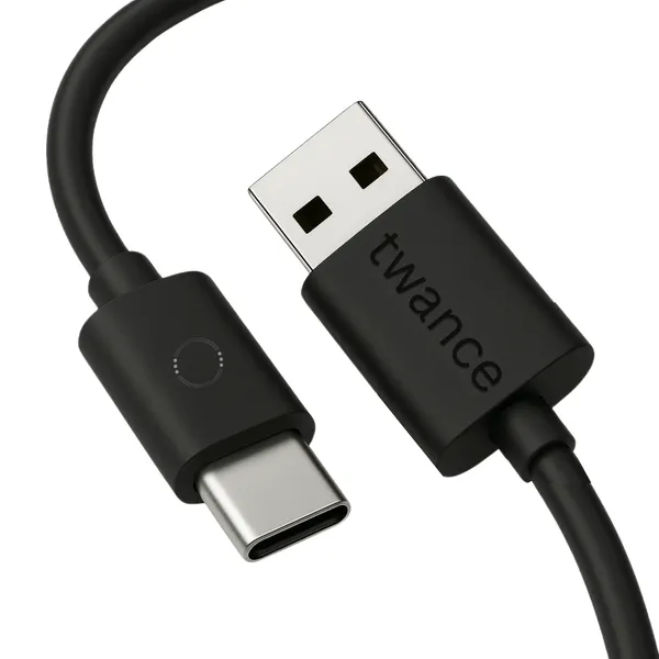 Type_C_To_USB,__0.25_Meter_PVC__Fast_Charging_And_Data_Transfer_Cable,_short_cable