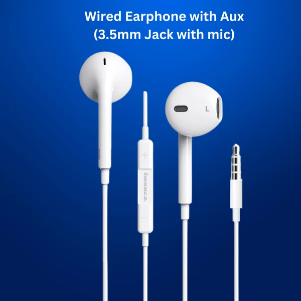 twance_Wired_Earphone_With_Aux_Connector_3.5Mm_Jack,_With_In_Built_Microphone_And_1.2_Meter_Longth_,_White_Color(ME_Pro-203)