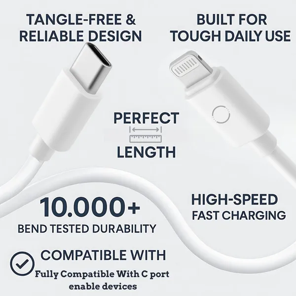 twance_1_Meter_Type_C_to_Lightning,_3.1A_Fast_charging_and_480_Mbps_data_transfer_cable