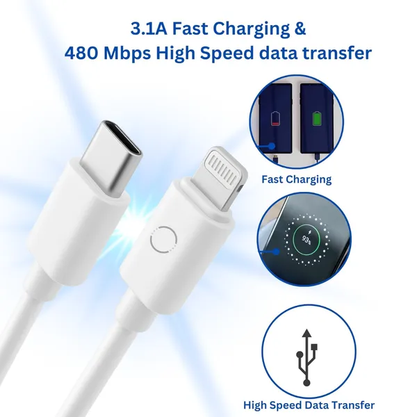 twance_1_Meter_Type_C_to_Lightning,_3.1A_Fast_charging_and_480_Mbps_data_transfer_cable