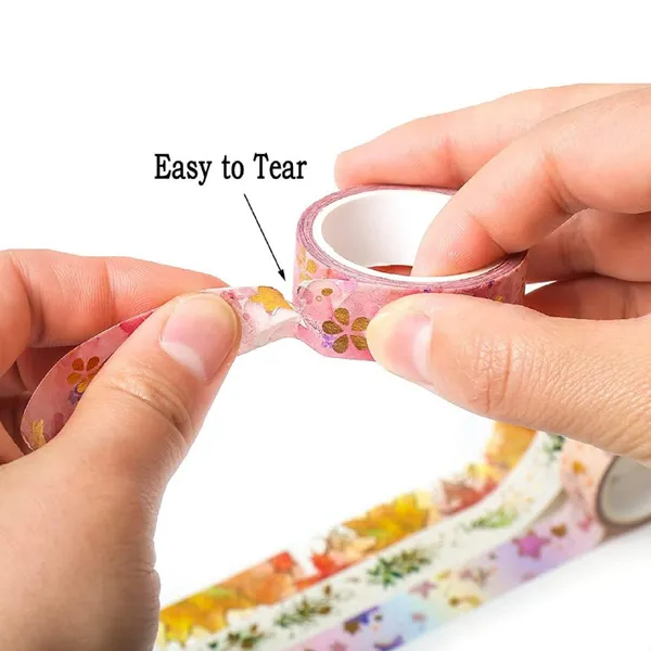 Multicolor_6_Rolls_Tearable_Washi_Tapes_Paper_Cartoon_Adhesive_Tape