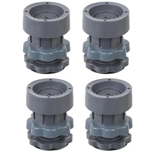 GREY_Adjustable_Dryer_Shock_&_Noise_Cancelling_Pads,_Anti_Vibration_Pads_for_Washing_Machine_Support_(4_PCS)