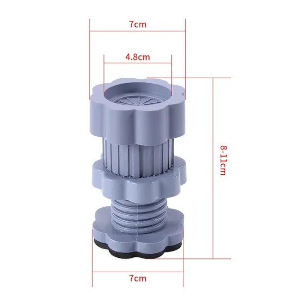 GREY_Adjustable_Dryer_Shock_&_Noise_Cancelling_Pads,_Anti_Vibration_Pads_for_Washing_Machine_Support_(4_PCS)