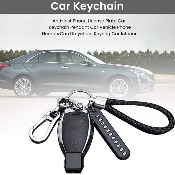 Anti_Lost_Car_Keychain_with_Phone_Number_Pendant_-Key_Chain_With_Telephone_Number_Plate