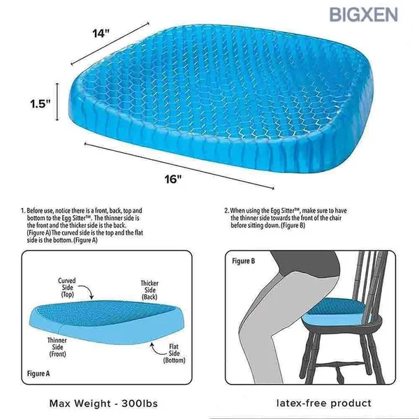 Blue_Silicone_Memory_Foam_Egg_Seat_Cushion_(16_X_14_X_1.5_Inch)