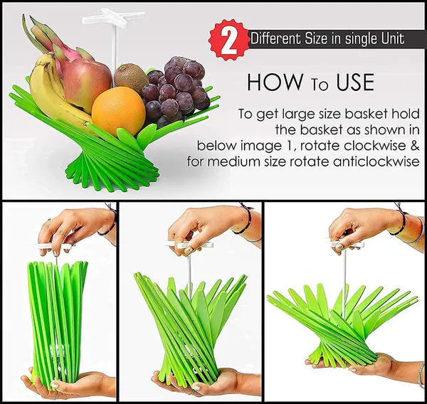 Green_Collapsible_Wire_Folding_Round_Fruit_Basket
