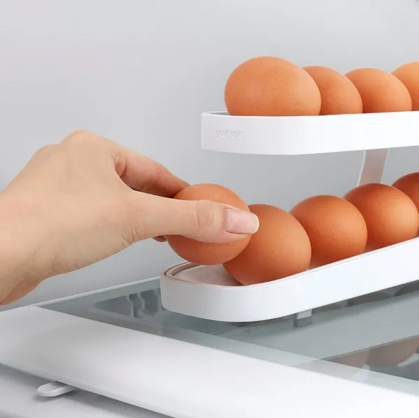 White_Plastic_Stackable_Egg_Holder_For_Refrigerator