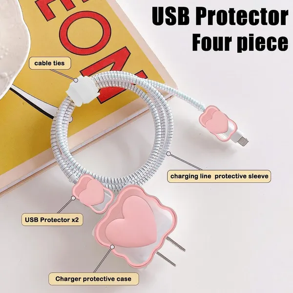 Multicolor_Protective_Silicone_&_Plastic_Case_For_Charging_Adapters_&_Cables