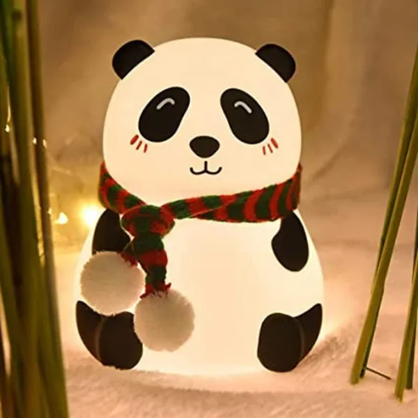 White_Silicone_Cute_Panda_Rechargeable_Led_Lamp_(12_X_13_X_15_Cm)