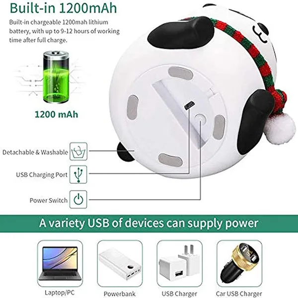 White_Silicone_Cute_Panda_Rechargeable_Led_Lamp_(12_X_13_X_15_Cm)