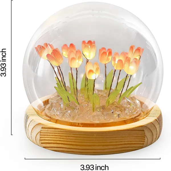 Brown_&_Transparent_Elegant_Rechargeable_Led_Flower_Night_Lamp_(4_X_4_X_4_Inch)