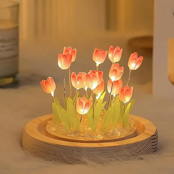 Brown_&_Transparent_Elegant_Rechargeable_Led_Flower_Night_Lamp_(4_X_4_X_4_Inch)