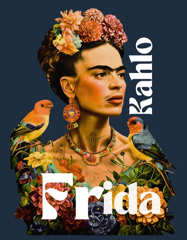 Frida_Kahlo_Birds_Limited_Edition_Navy_Blue_Yellow_Hoodie_|_Soft_&_Breathable_Pure_Cotton