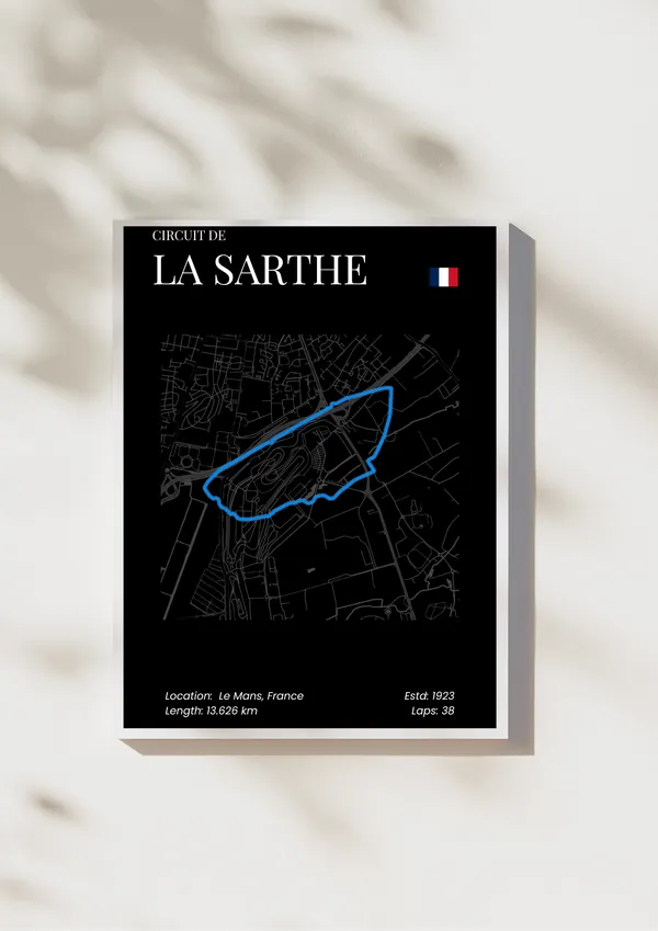 F1_Circuit_De_La_Sarthe_Wall_Art