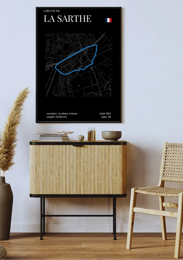 F1_Circuit_De_La_Sarthe_Wall_Art