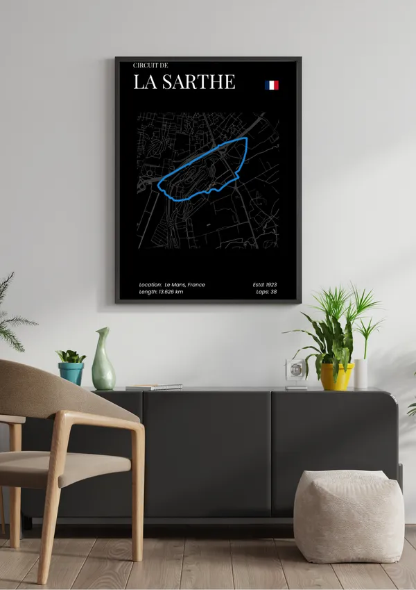 F1_Circuit_De_La_Sarthe_Wall_Art