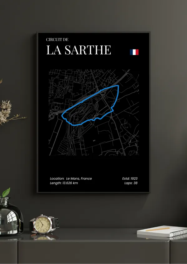 F1_Circuit_De_La_Sarthe_Wall_Art