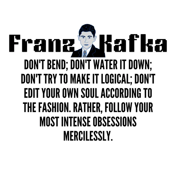 White_Franz_Kafka_Black_&_White_T-shirts_|_Soft_And_Breathable