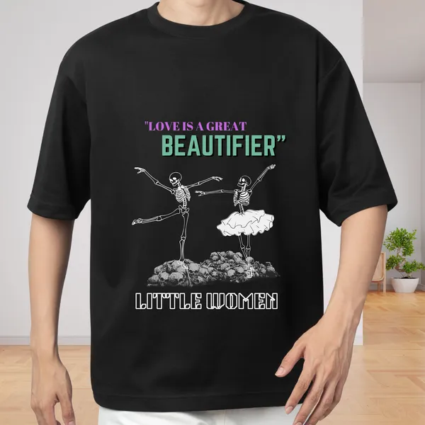 Black_Crewneck_Oversized_Little_Women_Limited_Edition_Tee_|_Soft_And_Breathable