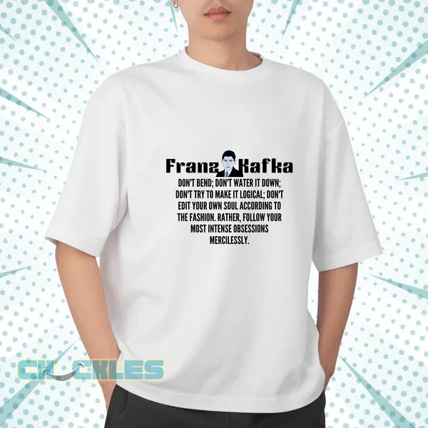 White_Franz_Kafka_Black_&_White_T-shirts_|_Soft_And_Breathable