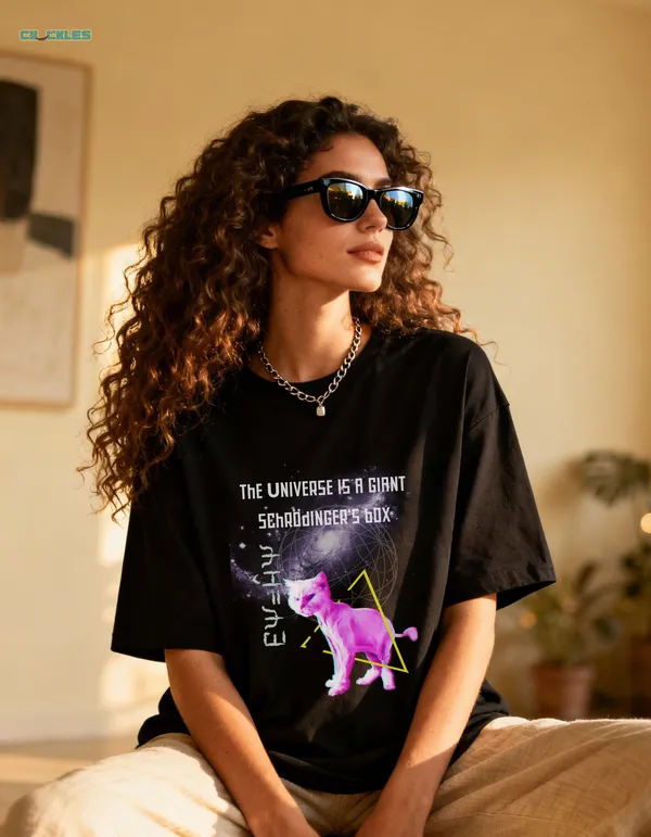 The_Schrodinger's_Box_|_Premium_Oversized_Tee_|_Soft_And_Breathable_Heavy_Cotton