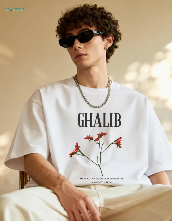 Ghalib_Khayal_Achcha_Hai_|_White_Premium_Oversized_Tee|__Soft_And_Breathable_Heavy_Cotton