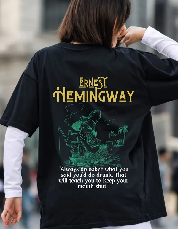Oversized_Hemingway_Limited_Edition_Tee_|_Soft_And_Breathable