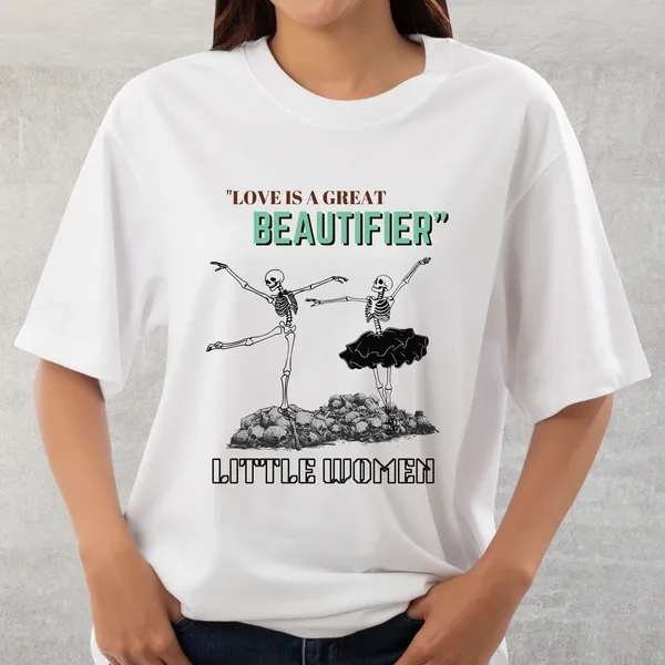 White_Crewneck_Little_Women_Limited_Edition_Tee_|_Soft_And_Breathable