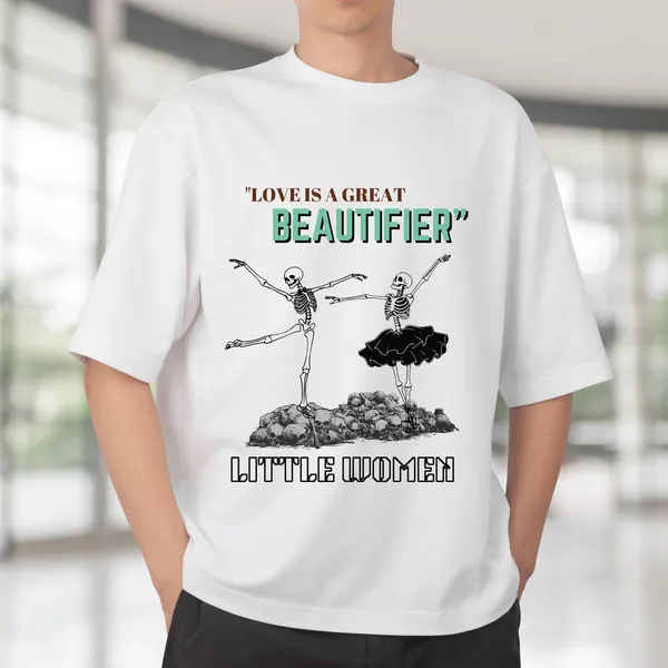 White_Crewneck_Little_Women_Limited_Edition_Tee_|_Soft_And_Breathable