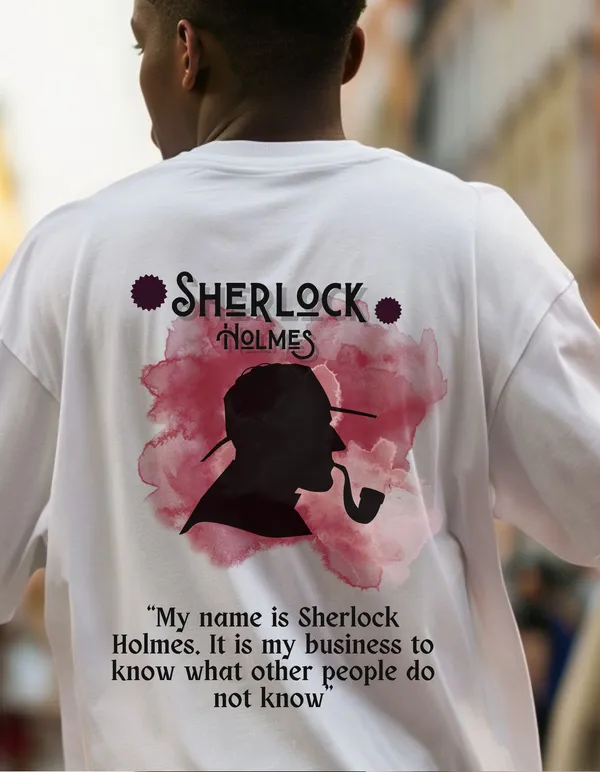White_Oversized_Sherlock_Holmes_Limited_Edition_Tee_|_Soft_And_Breathable