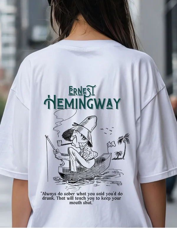Oversized_Hemingway_Limited_Edition_Tee_|_Soft_And_Breathable