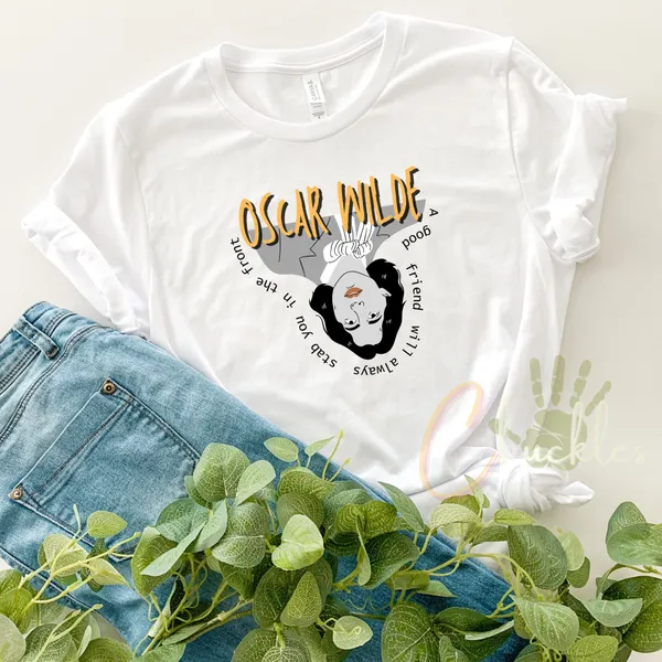 White_Oscar_Wilde_Lit._T-shirts_|_Soft_And_Breathable
