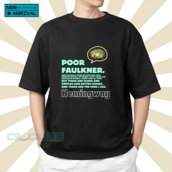 Black_Poor_Faulkner_&_Hemingway_T-shirts_|_Soft_And_Breathable