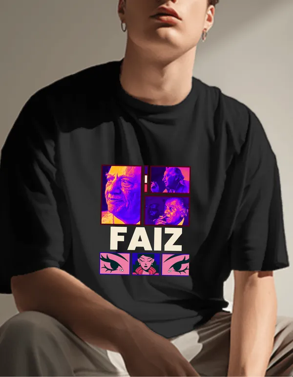 Black_Faiz_Unisex_Collage_Tee_|_Soft_and_Breathable