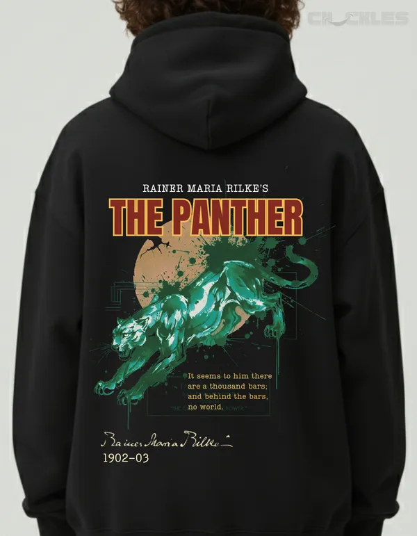 Rainer_Maria_Rilke_The_Panther_Limited_Edition_Black_Hoodie_|_Soft_&_Breathable_Pure_Cotton