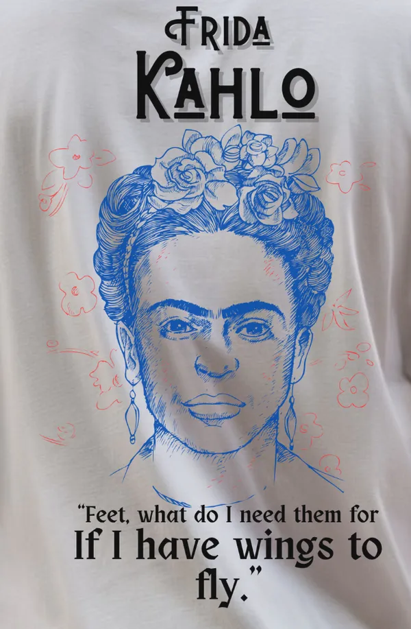 White_Oversized_Frida_Kahlo_Limited_Edition_Tee_|_Soft_And_Breathable