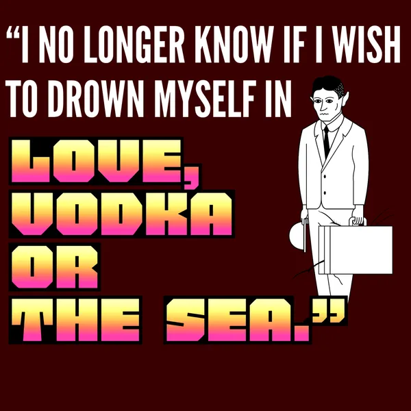 Red_Franz_Kafka_Love-Vodka-Sea_T-shirts_|_Soft_And_Breathable