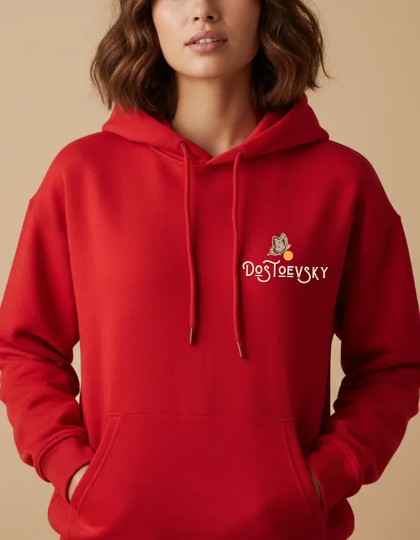 Dostoevsky_Right_and_Wrong_Limited_Edition_Scarlet_Red_Hoodie_|_Soft_&_Breathable_Pure_Cotton