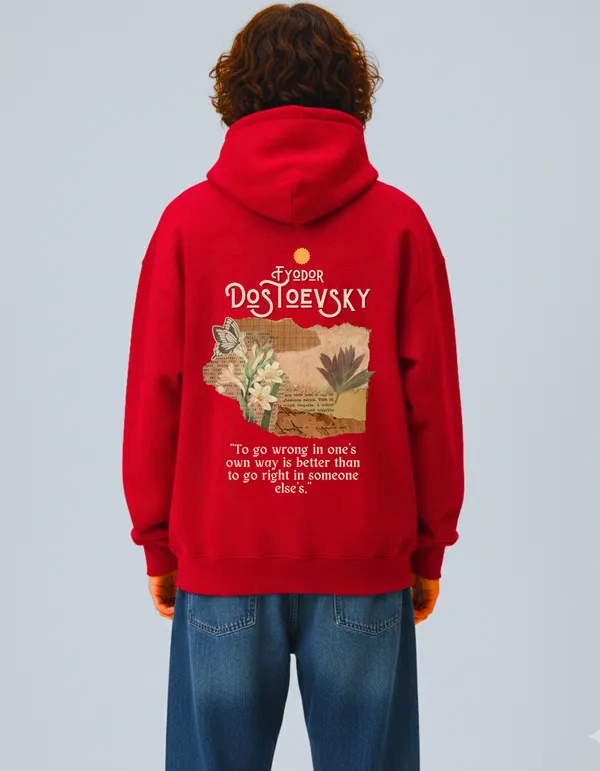 Dostoevsky_Right_and_Wrong_Limited_Edition_Scarlet_Red_Hoodie_|_Soft_&_Breathable_Pure_Cotton