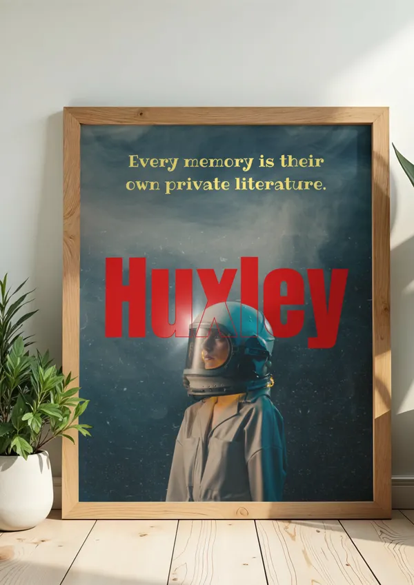 Memory_Private_Literature_Huxley_Quote_Wall_Art