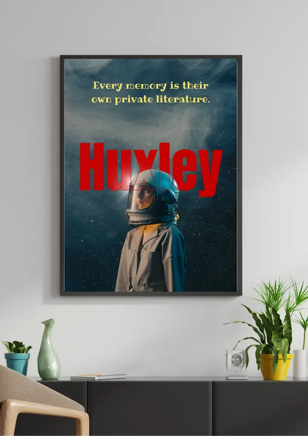 Memory_Private_Literature_Huxley_Quote_Wall_Art