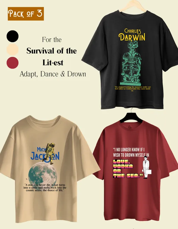 Oversized_The_Survival_of_the_Lit-est_Pack_of_3_Limited_Edition_Tees_|_Soft_And_Breathable