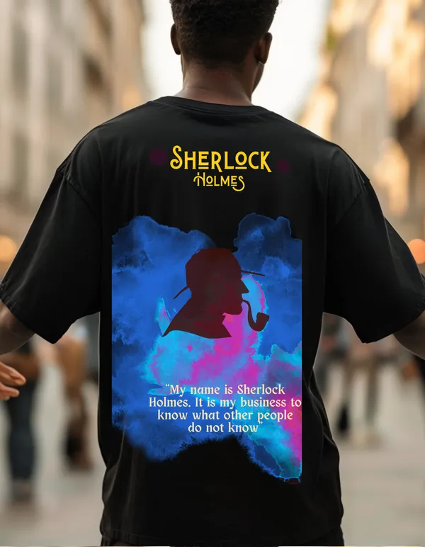 Black_Oversized_Sherlock_Holmes_Limited_Edition_Tee_|_Soft_And_Breathable