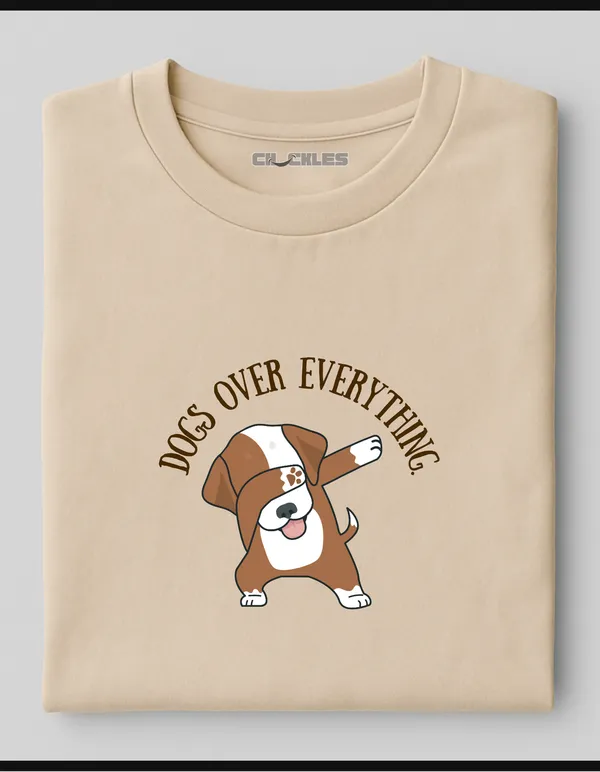 Oversized_Dogs_Over_Everything_Beige_Graphic_Tee_|_Soft_And_Breathable