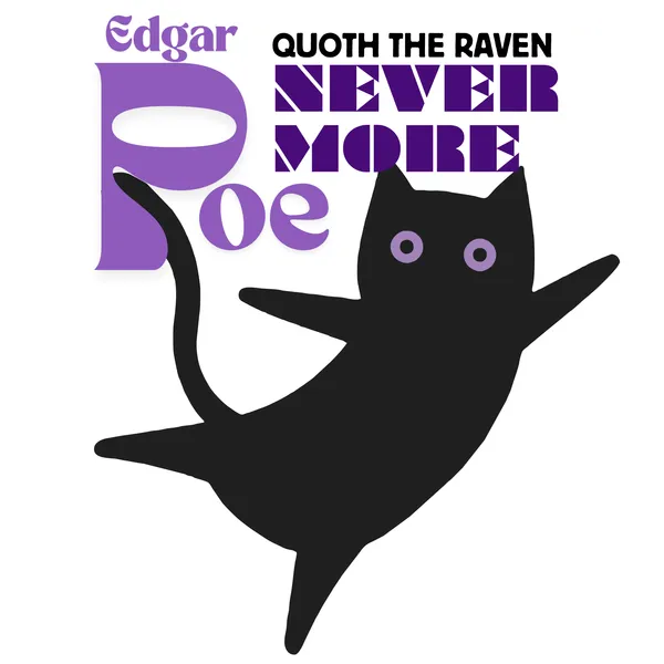 White_Poe_"Nevermore"_Cat_T-shirts_|_Soft_And_Breathable