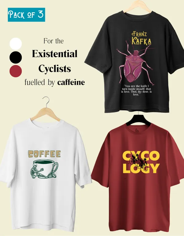 Oversized_Existential_Cyclist_Pack_of_3_Limited_Edition_Tees_|_Soft_And_Breathable