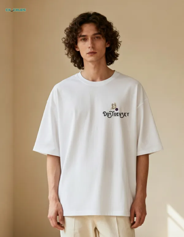 Dostoevsky_Own_Way_|_White_Premium_Oversized_Tee_|_Soft_And_Breathable_Heavy_Cotton