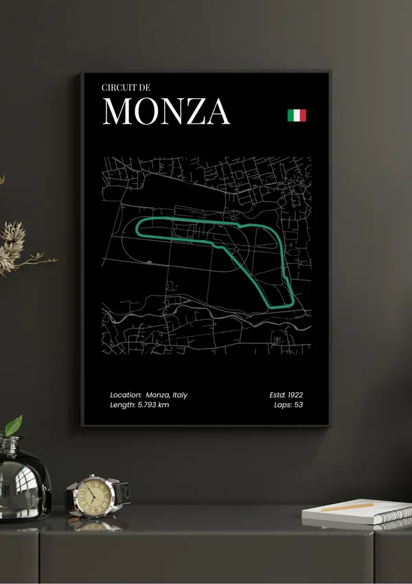 F1_Circuit_De_Monza_Wall_Art