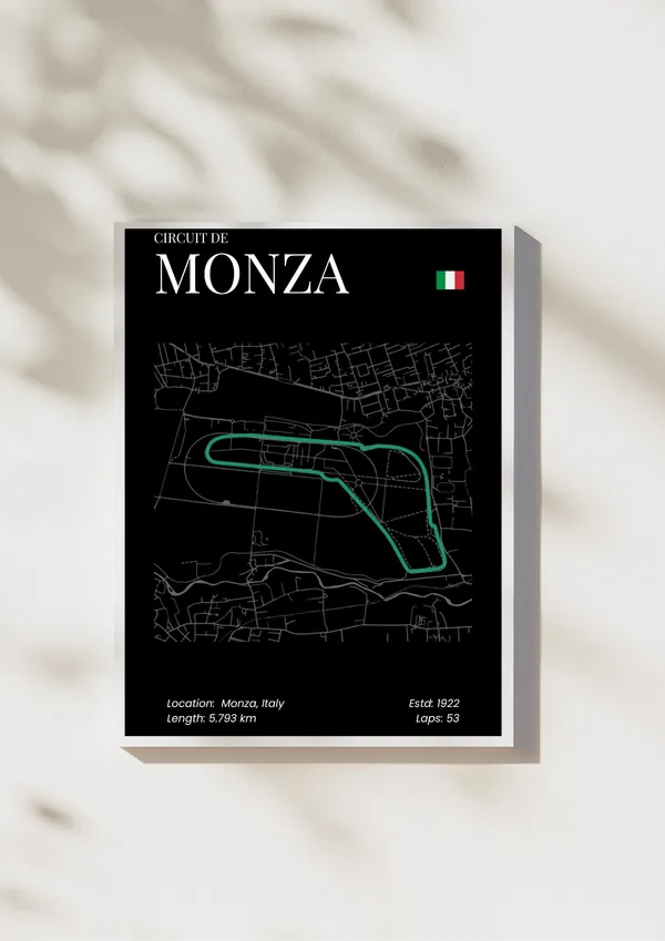 F1_Circuit_De_Monza_Wall_Art